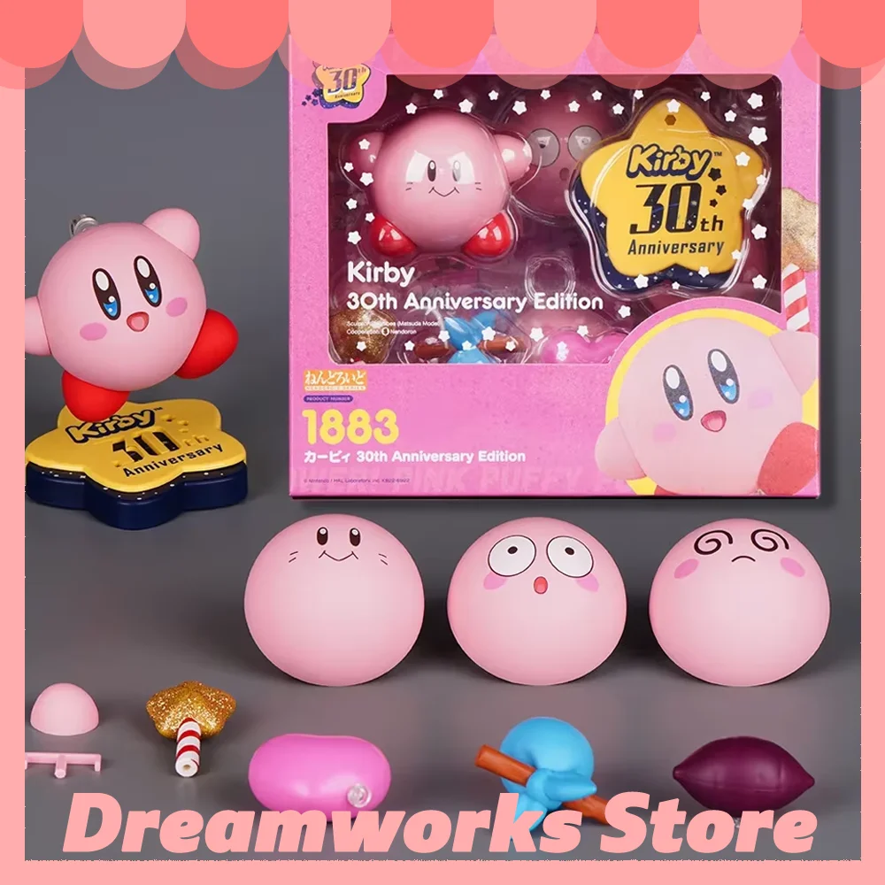 New Good Smile Kirby 1883 Anime Figure 30th Anniversary Edition Action Figure GSC Clayman Model Desk Ornament Toy for Kid Gift