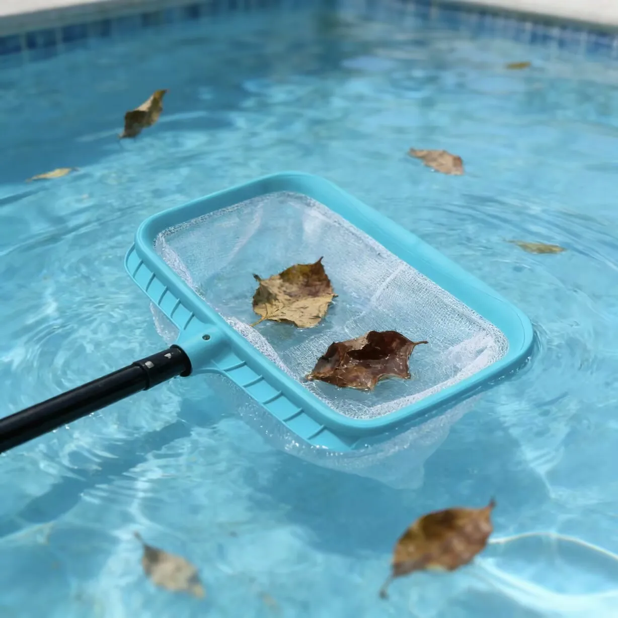 Espumadera para piscinas, red para espumadera, rastrillo de limpieza de basura, malla de hojas, bolsa profunda, SPA, estanque, hojas, red de limpieza, accesorios para piscina