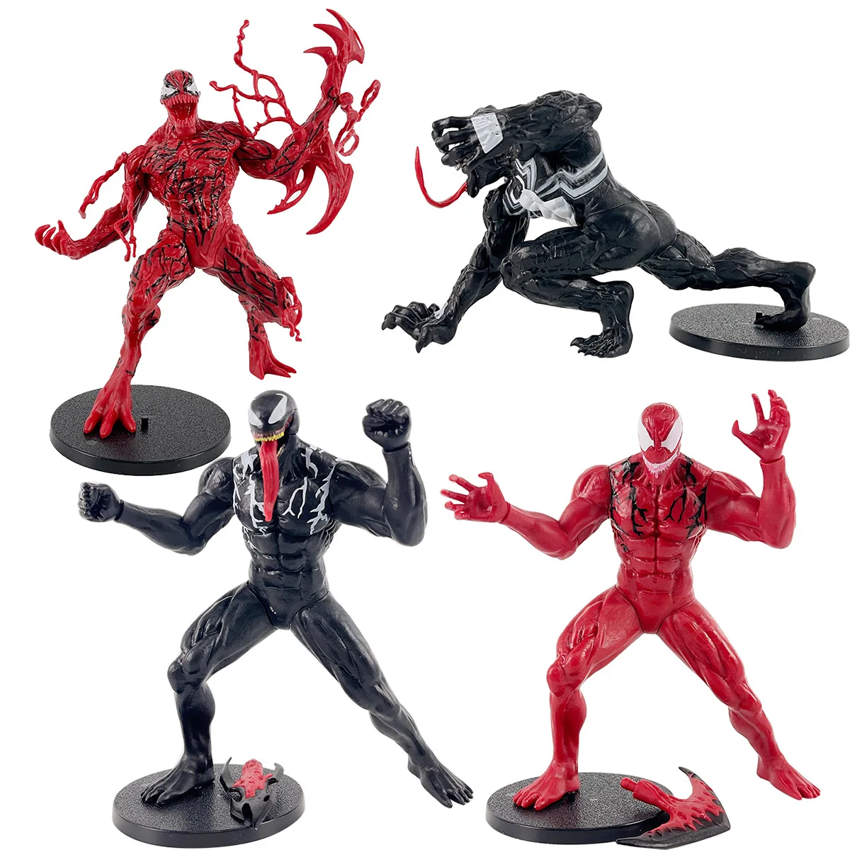 

4 types Marvel Venom Carnage in Movie The Amazing Spiderman Figure Model Toys