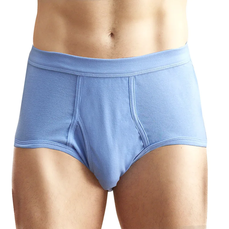 Roupa interior de cintura alta monocromática masculina, calcinha respirável, calcinha masculina confortável, cuecas sexy U pouch, 100% algodão, 2