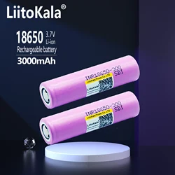 Litokala Original 18650 bateria 18650 30Q 3000mAh 20A rozładowanie 18650 akumulator do e-papierosa + pudełko