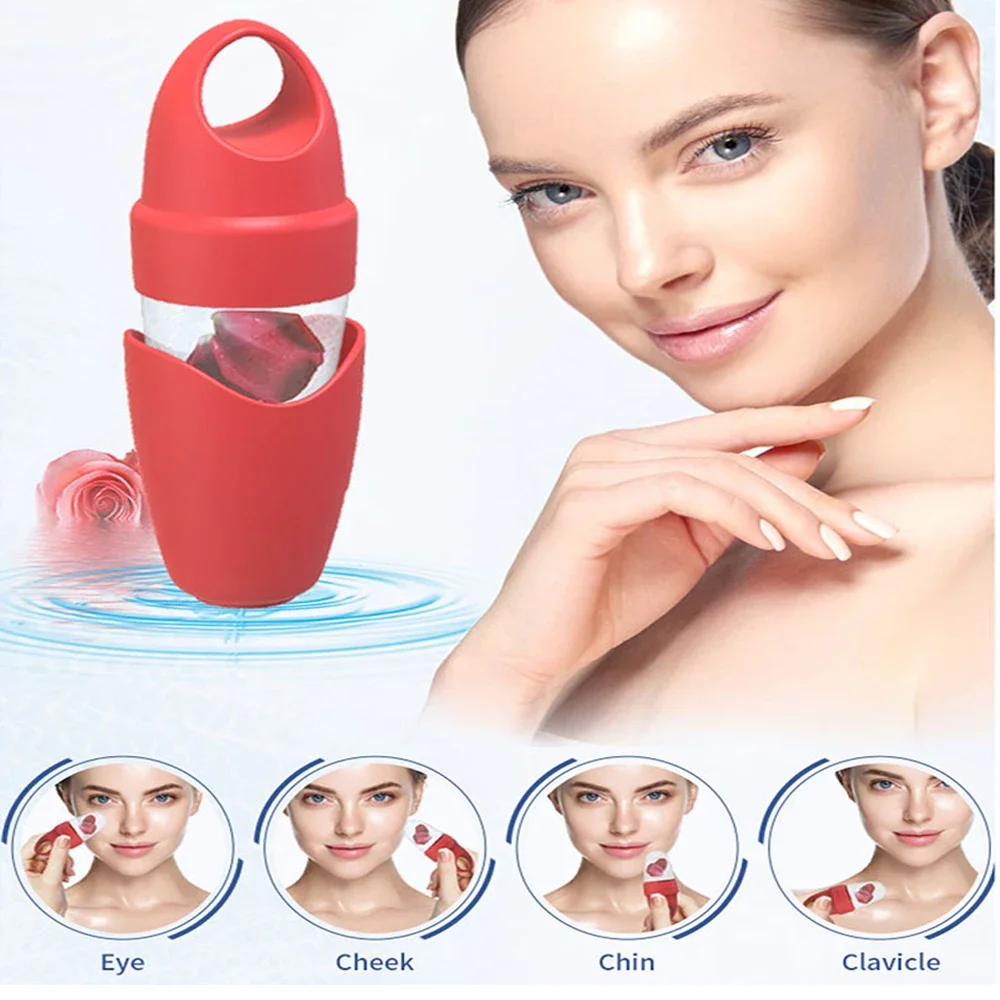 1pc Silicone Ice Cube Massager Face Ice Roller Globe Face Eye Massager Eye Treatment Arrival Skin Care Beauty Tool Facial Roller