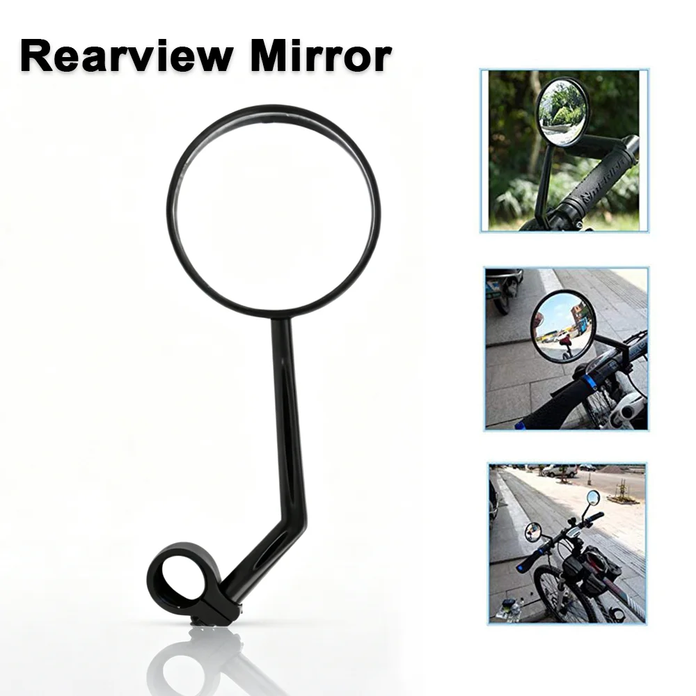 Rearview Mirror For Motorcycle & Bike Universal Handle Bicycle Rearview Mirrors 360° Rotation