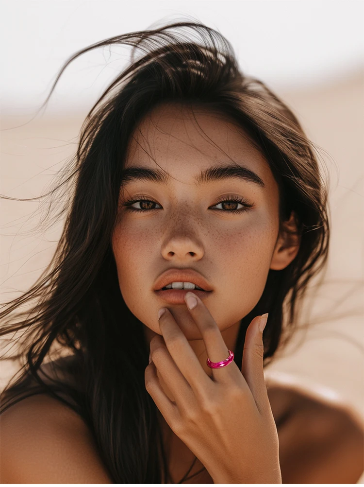 JEWELLWANG Laborgezüchteter Rubinring, massiver, schlichter Ring mit geschlossenem Band, Ring mit Edelstein, Geschenk für Damen, Herren, Unisex, für den täglichen Gebrauch – Detail 10