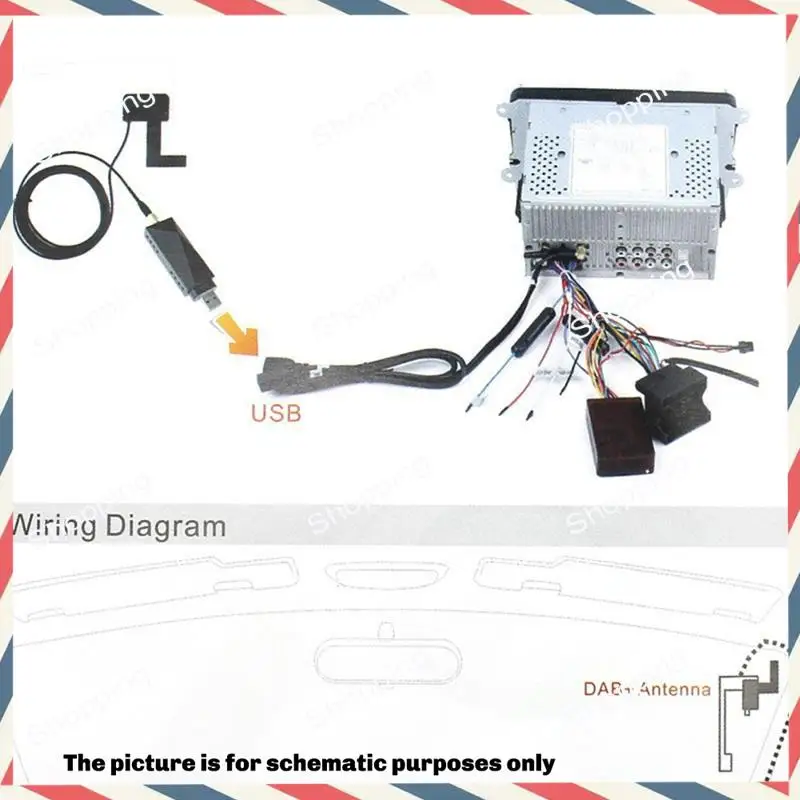 M20K DAB USB Interface Car Radio Antenna Amplifier Receiver Tuner Box Adapter Signal Booster Dongle Module For Android 5.1+