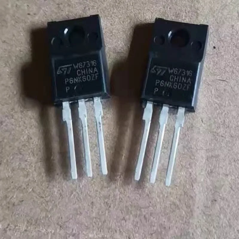 10PCS 6N60 P6NK60ZFP FQPF6N60C TO