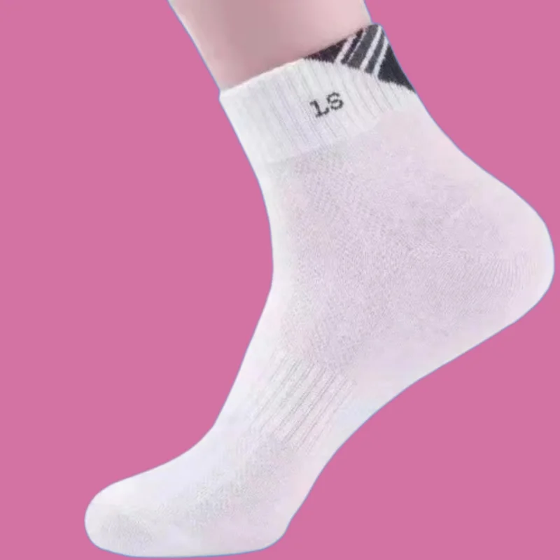 

5/10 Pairs Men's Middle-tube Mesh Socks Deodorant Sweat-absorbent Long Breathable Socks Summer Thin Sports Middle-tube Socks