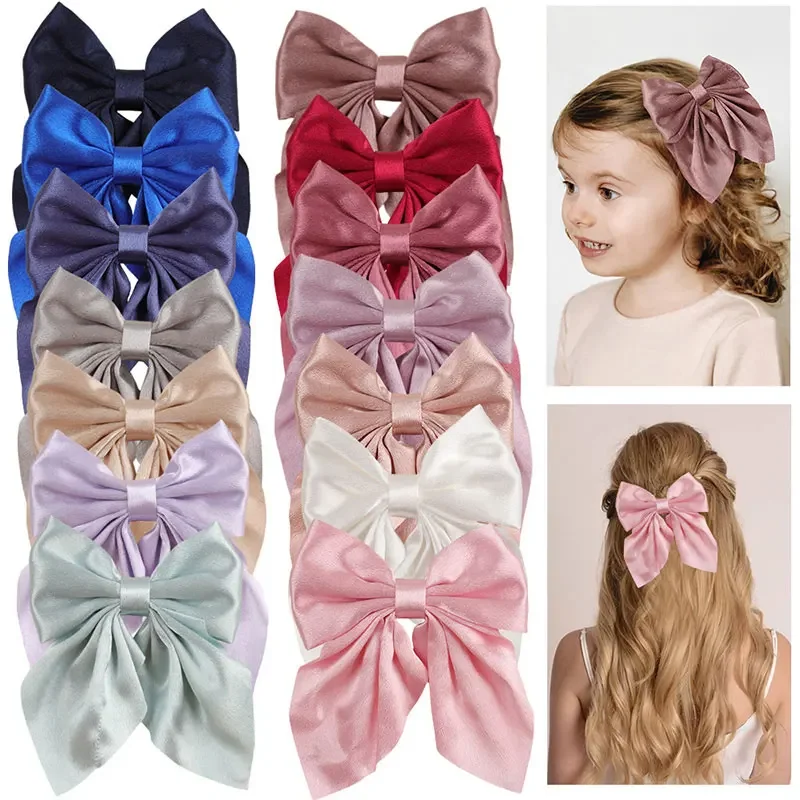 

Large Velvet Bow Hairpins Bowknot Hair Clips For Women Satin Butterfly Barrettes Hair Grips Girls Hair Accessories Kids Hairpin