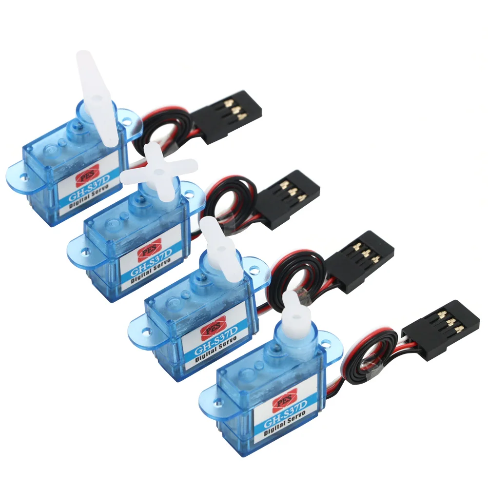 5 pz/lotto GH-S37D 3.7g/GH-S43D 4.3g 4.8-7.2V Micro Servo analogico per RC Quadcopter aereo elicottero barca giocattoli