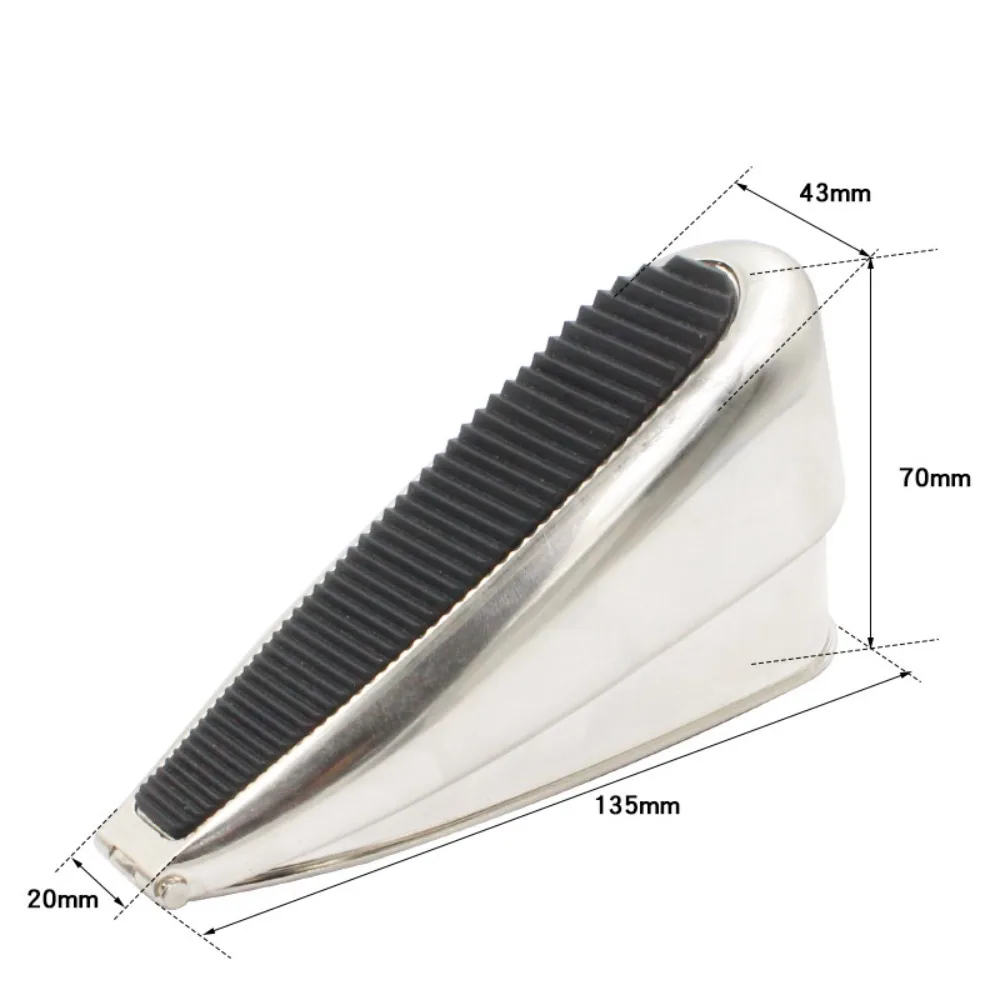 

Durable Mute Zinc Alloy Spring Door Stopper Safety Nail-free Door Wedge Windproof Multifunction Hardware Tool Household
