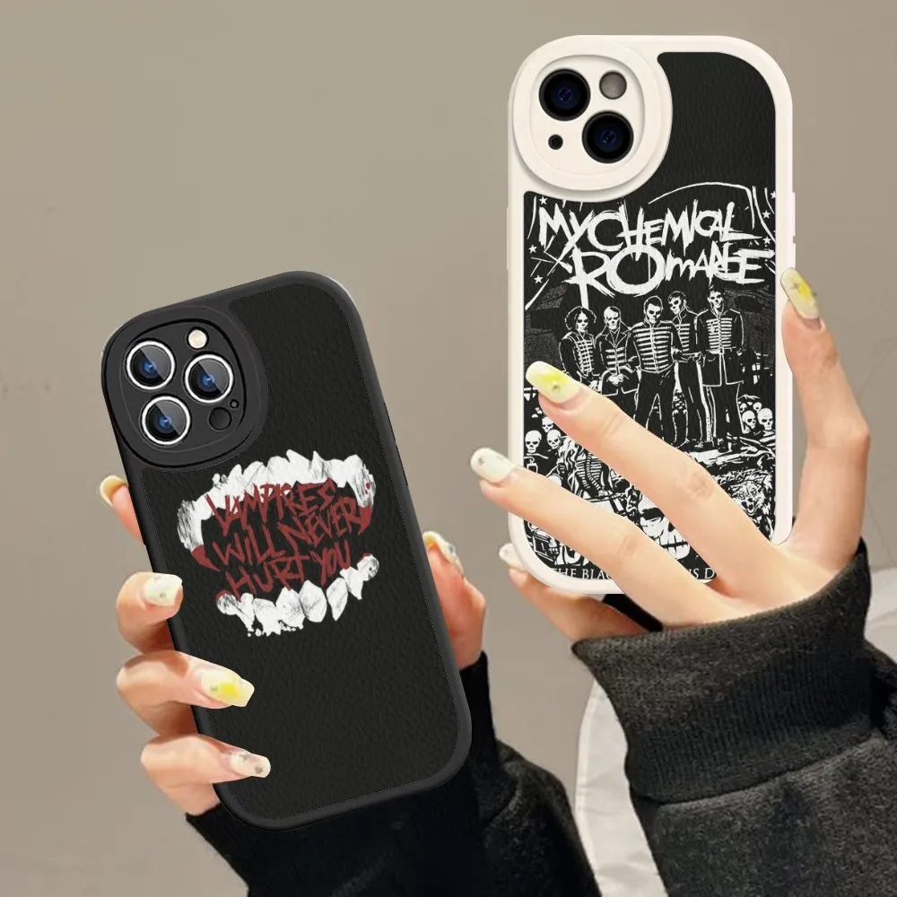 

My C-Chemical Romance Phone Case Hard Leather For IPhone 16 15 14 13 12 Mini 11 14 Pro Max Xs X Xr 7 8 Plus Fundas