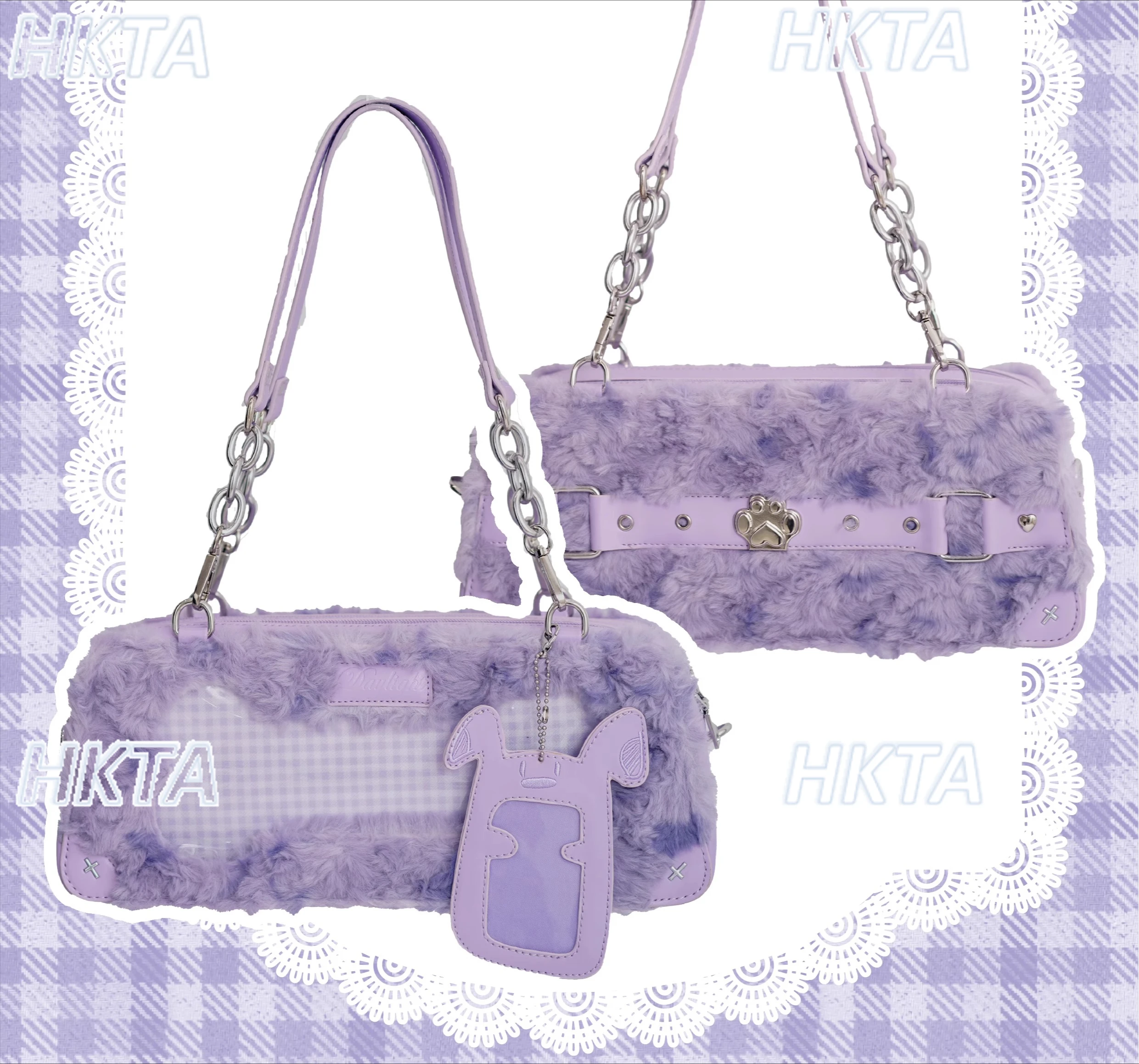 

Оригинальная новинка 2025 года, зимняя плюшевая сумка для боли для девочек и женщин, милая крутая меховая сумка на плечо, студенческая портативная сумка-тоут, школьный рюкзак