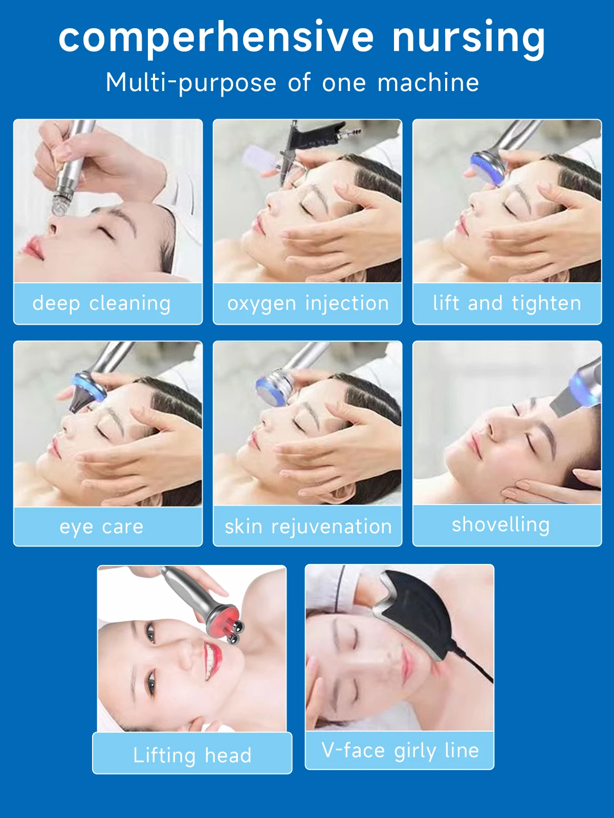 10 in 1 Hydro Dermabrasion Machine Face Lifting Deep Facial Deep Cleaning Aqua Peeling Skin Rejuvenation Skin Care Beauty Device