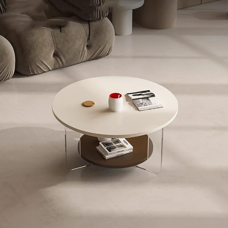 Aesthetic Luxury Coffee Table Storage Service Designer Modern Organizer Side Table Minimalist Mesas Bajas Living Room Furniture