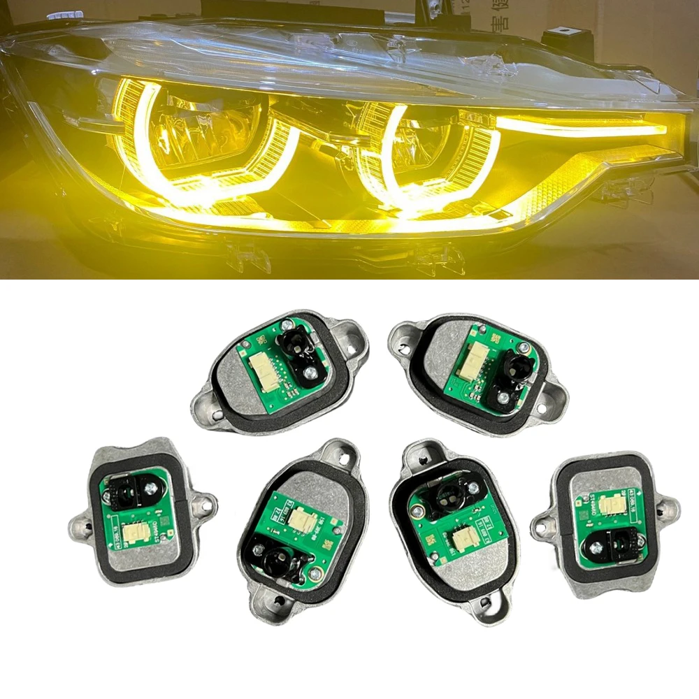 

CsL For BMW 3 Series Angel Eyes F30 DRL Yellow LED Boards F31 320i 328i 330i 340i Daytime Running Light Module 7419615 7419610