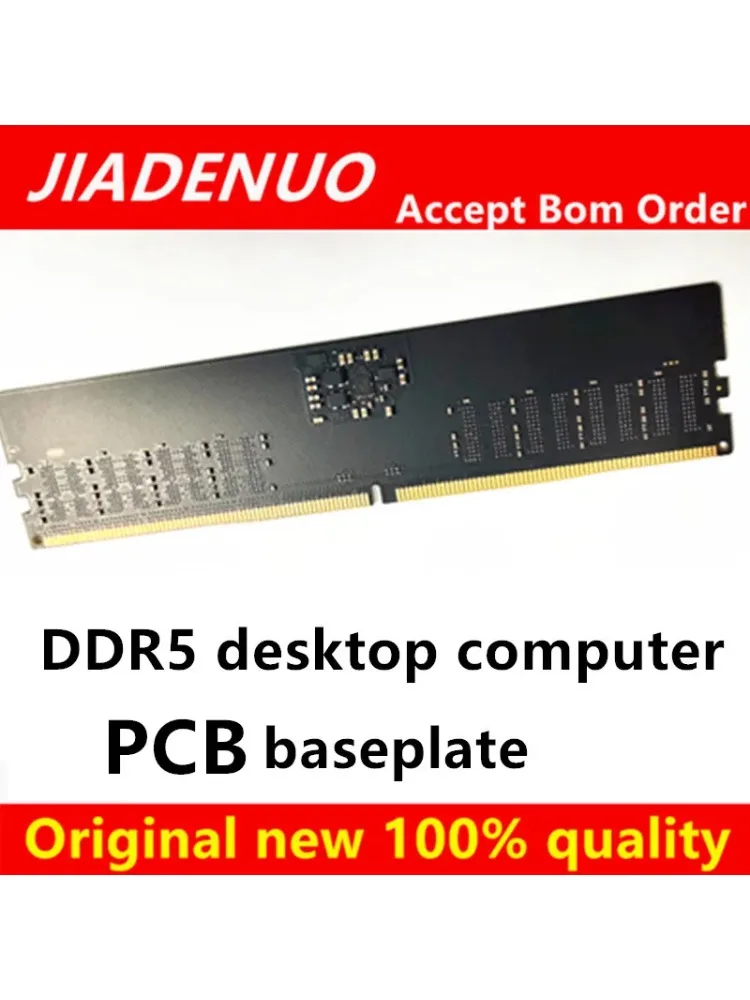 (1 szt.) Pusta płytka PCB pamięci RAM DDR5 do komputera stacjonarnego, 8-bitowa, jednostronna, 8 pozycji na pamięć, wstępnie przylutowane małe elementy — zdjęcie produktu 7