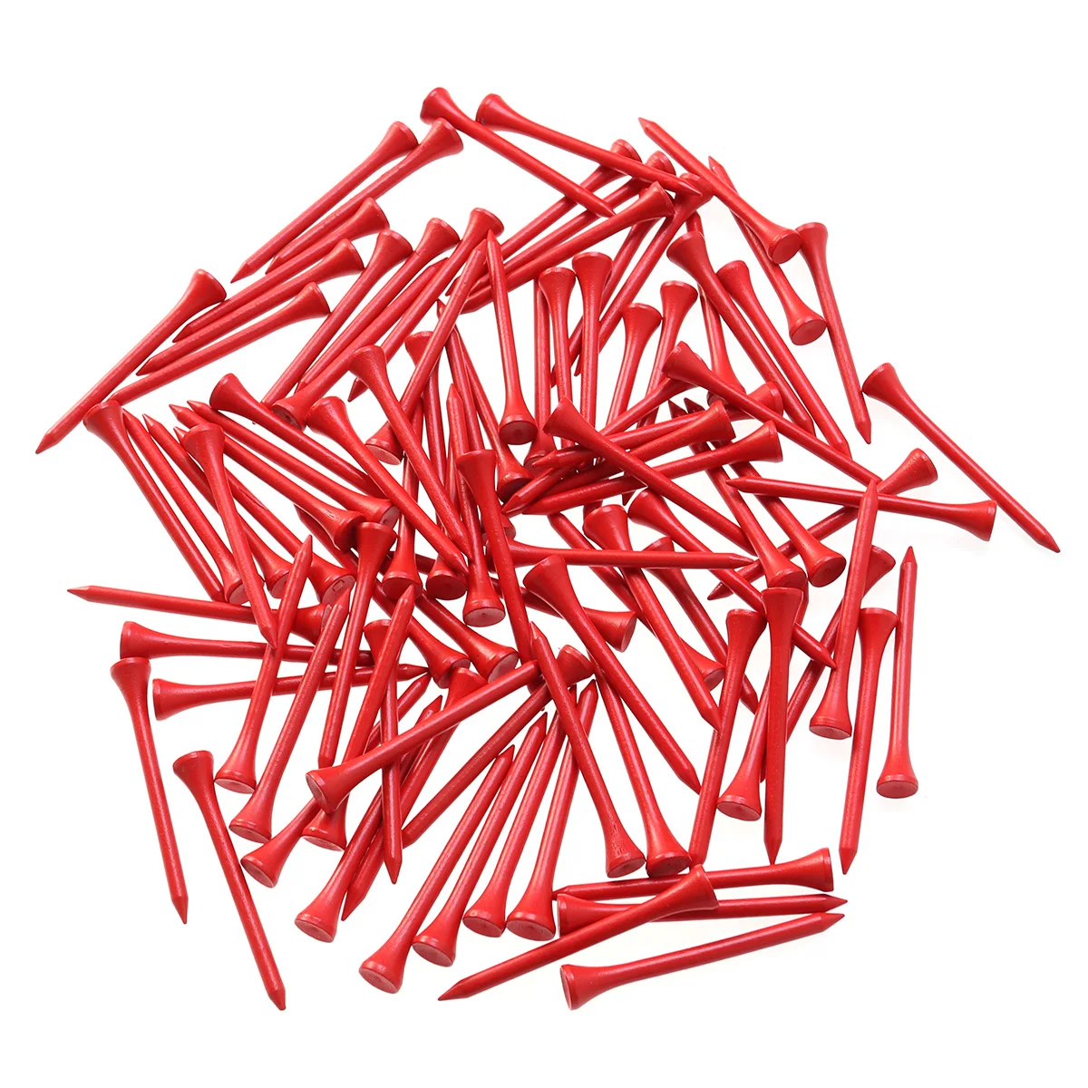 

100pcs 7Cm Wooden Golf For Outdoor Sports Blue Reusable Durable Yards Tees Long Lasting Straight Drives Wood Tees Golf