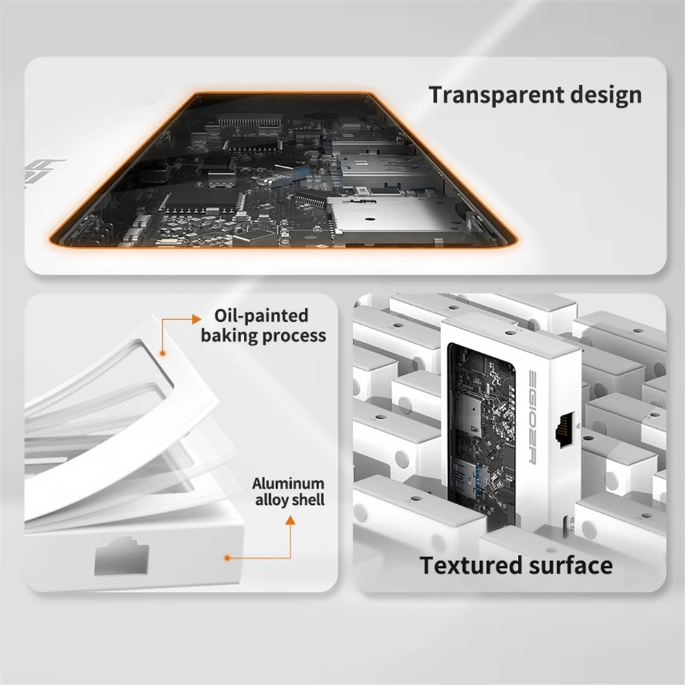 Imagem -02 - Egiozr-explore Plan c Docking Station 9-em Completamente Adicionado Usb-c Hub Saída de Vídeo Fonte de Alimentação Reversa Usb 3.1 Modo Mst Rj45