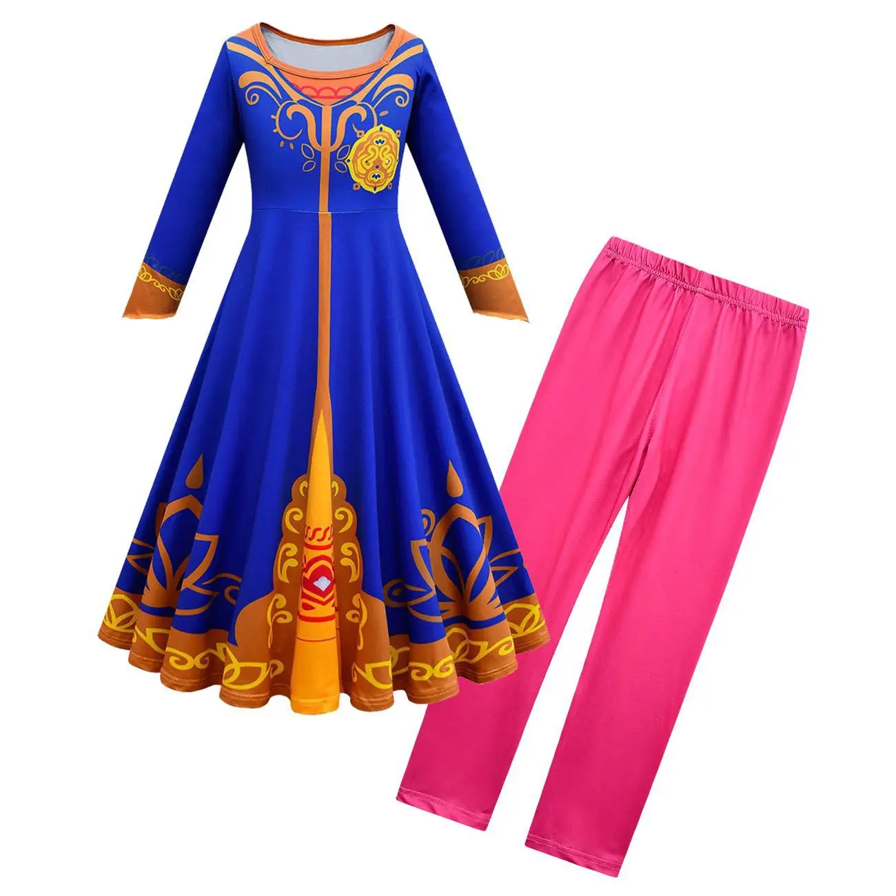 

Girl Costume Mira Royal Detective Dress Princess Children Kid Birthday Halloween Party Fancy Dresses Cosplay Gown + Cloak