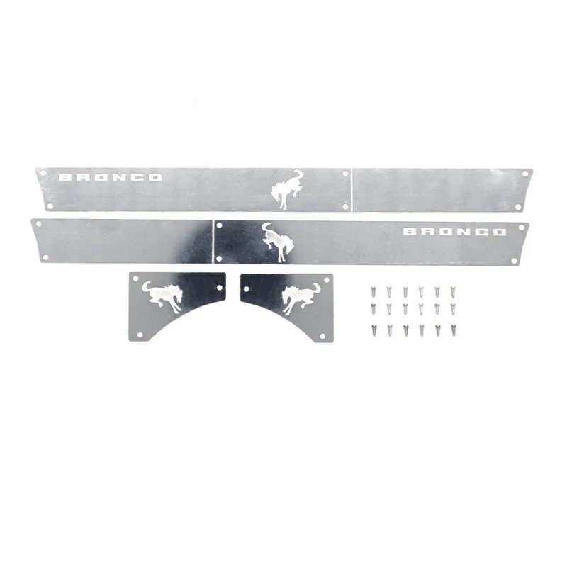 

Металлическая устойчивая к царапинам пластина для радиоуправляемой модели автомобиля TRX-4 TRX4 Lie Horse Ford Bronco, с металлической окантовкой.