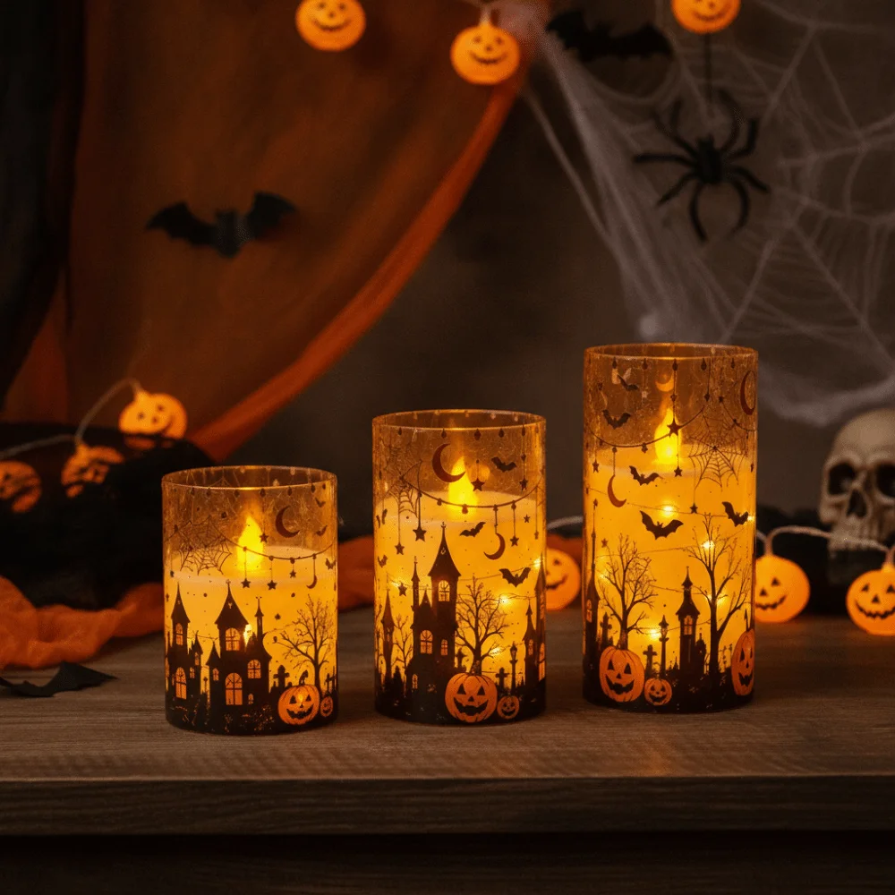 

Creative LED Flameless Candles Battery Powered Cordless Electronic Candle Light Simulated Candle Light Waterproof