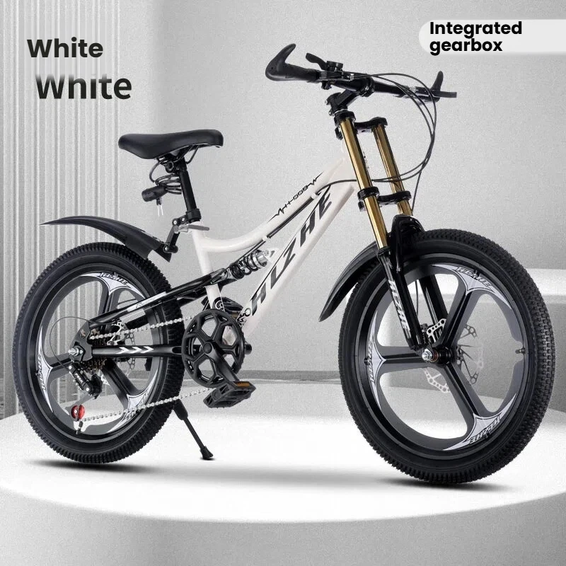 New Kids Road Bikes for Boys and Girls 20inch 22inch and 24inch Student Mountain Bikes with Dual Suspension