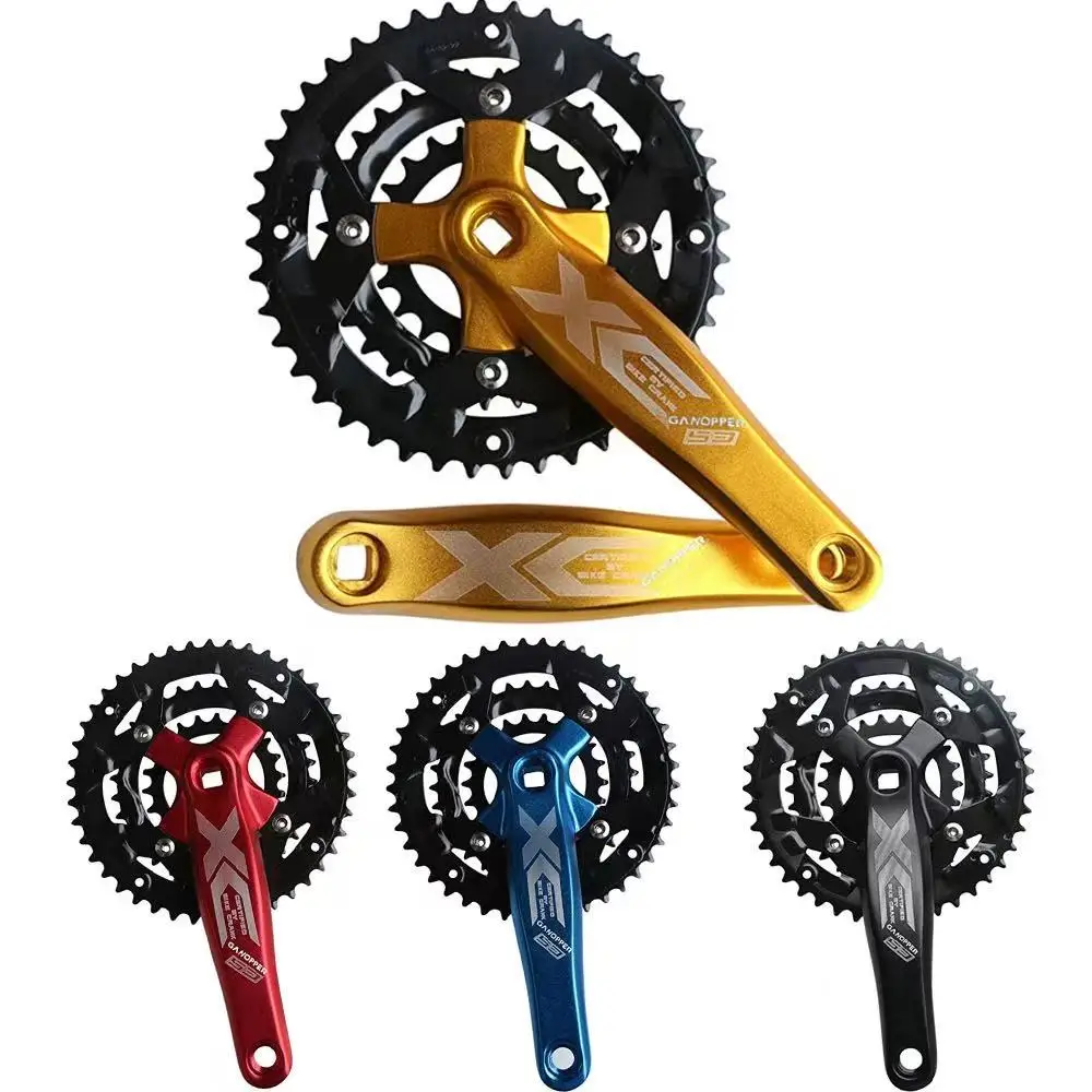AliExpress MTB Square Hole Crank Tooth Plate Aluminum Alloy Material Compatible With 8/9/10/11 Variable Speed BCD64/110mm22/32/44T