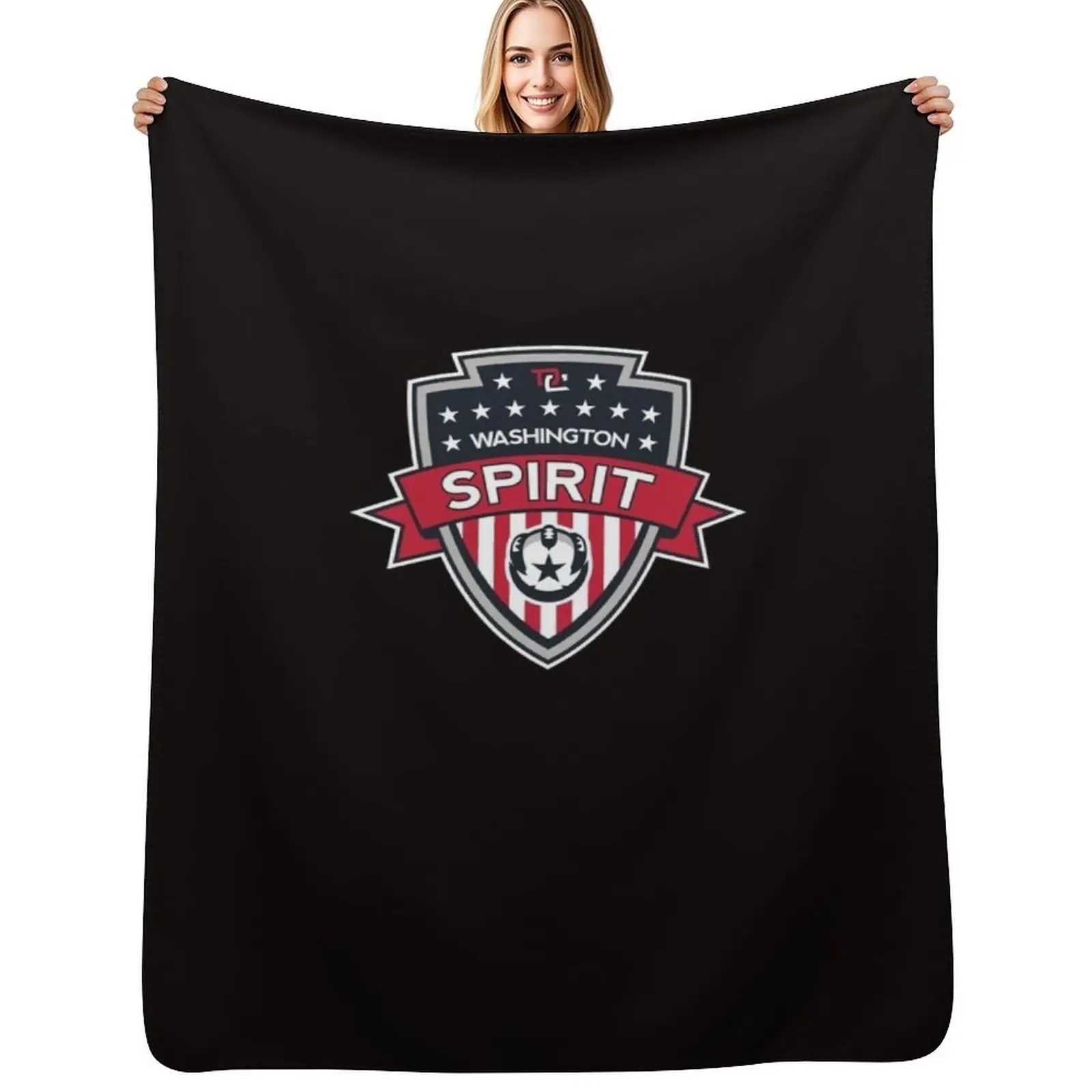 

Washington Spirit Icon Classic T-Shirt Throw Blanket Lightweight Warm Blanket for Travel Camping