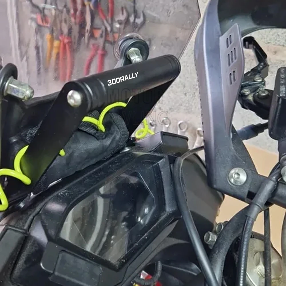 

For Loncin Voge 300 Rally 300 GY 300GY 2023 2024 2025 Motorcycle Smart Phone GPS Navigation Plate Bracket Handlebar Adapt Holder