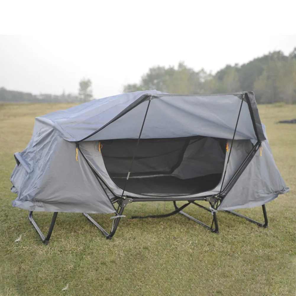 Thickened Oxford Cloth Warm Off The Ground Tent Outdoor Single Double Stormproof Double Camping Fishing Tent