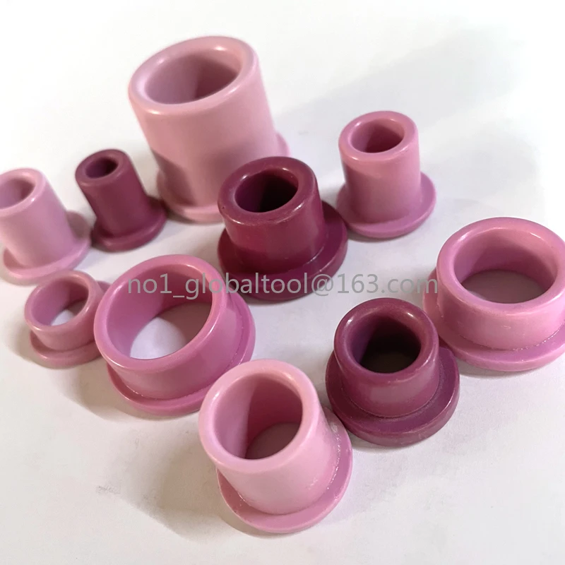 100pcs Ceramic Eyelets Spinning Yarn Guide Grooved Eyelet Textile 96# Alumina Warp Knitting Machine Spare Parts