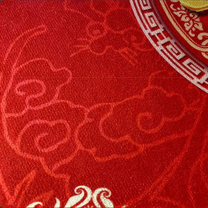 Classical Gold Red Carpet Hallway Decoration Non-slip Washable Long Runner Rug Corridor Stair Doorway Easy Clean Floor Mat Store view 5