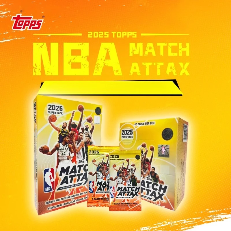 

2025 Topps NBA Match Attax Card Limited Basketball Sports Star Game TCG Battle Collection Cards Superpower Pack Rare Cards Toys