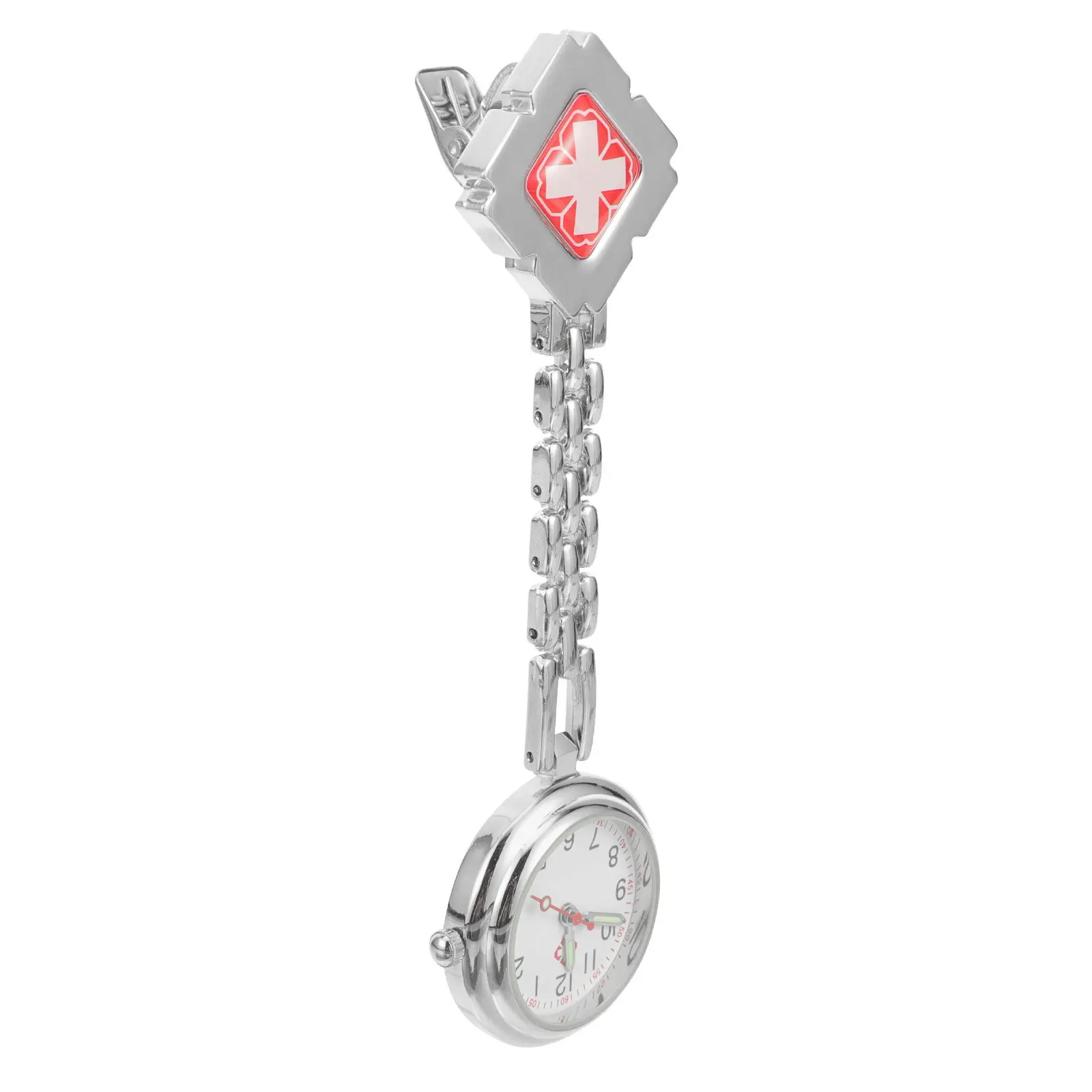 Nurse Pocket Watch Clip on Fob Stylish Durable Accurate Timekeeping Practical for Indoor Work Hospital School Supermarket