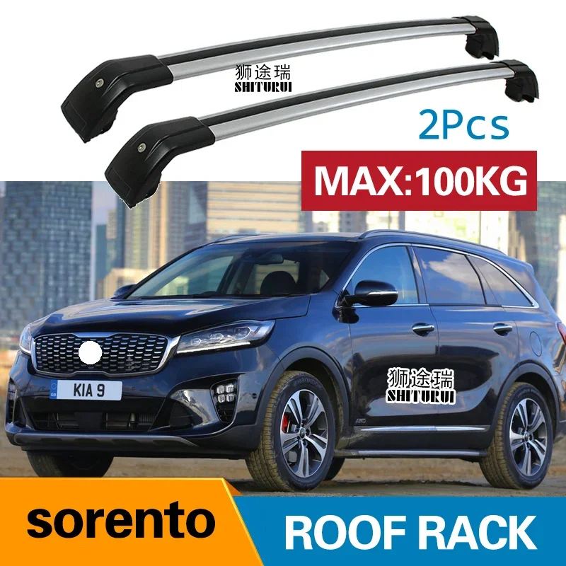 

2Pcs Roof Bars for KIA SORENTO III (UM) | PRIME [2015-2019] Aluminum Alloy Side Bars Cross Rails Roof Rack Luggage Carrier