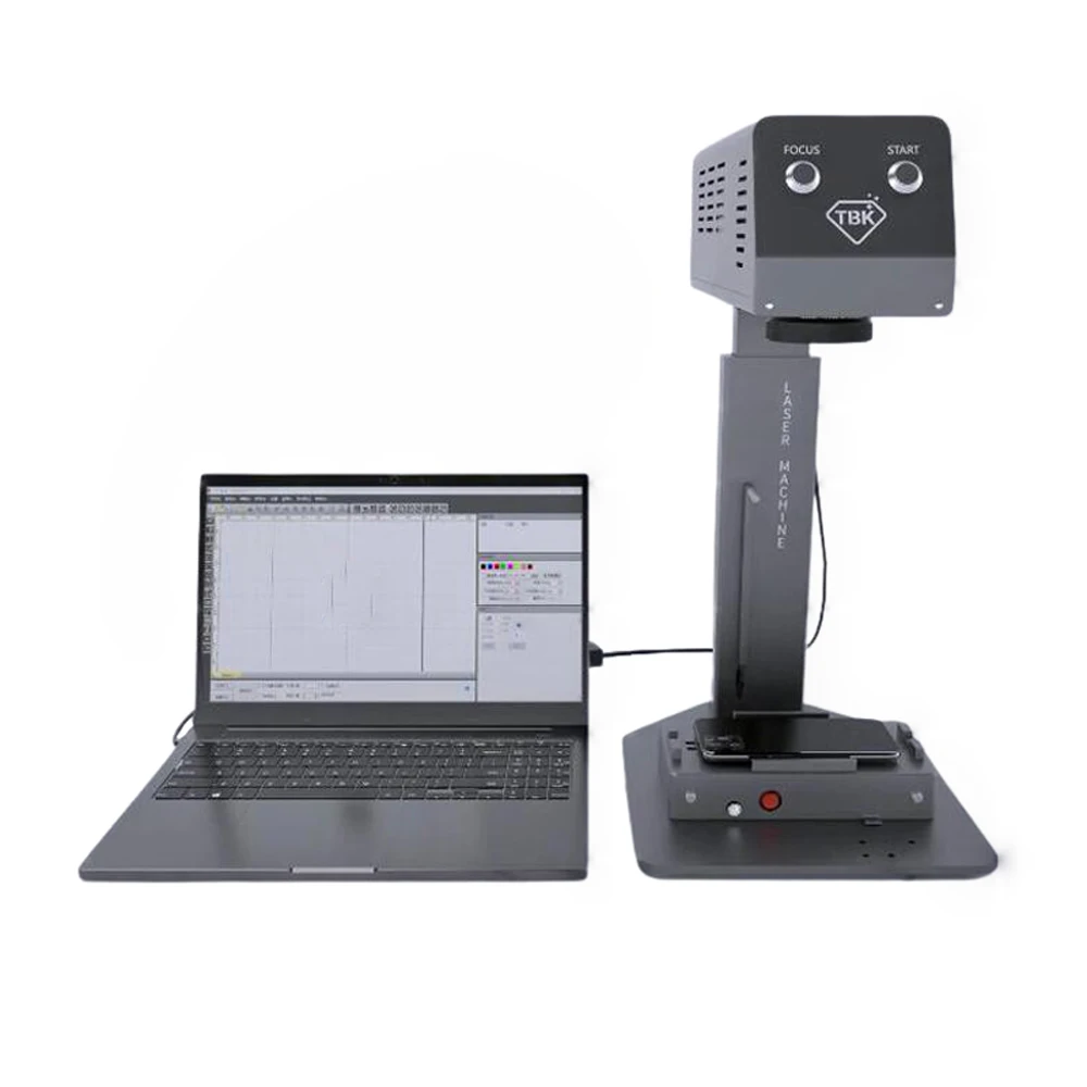 TBK 958M آلة وسم الحالة الصلبة ذات التركيز التلقائي الصغير 220 فولت للغطاء الخلفي المحمول إطار زجاجي فصل 1 #1