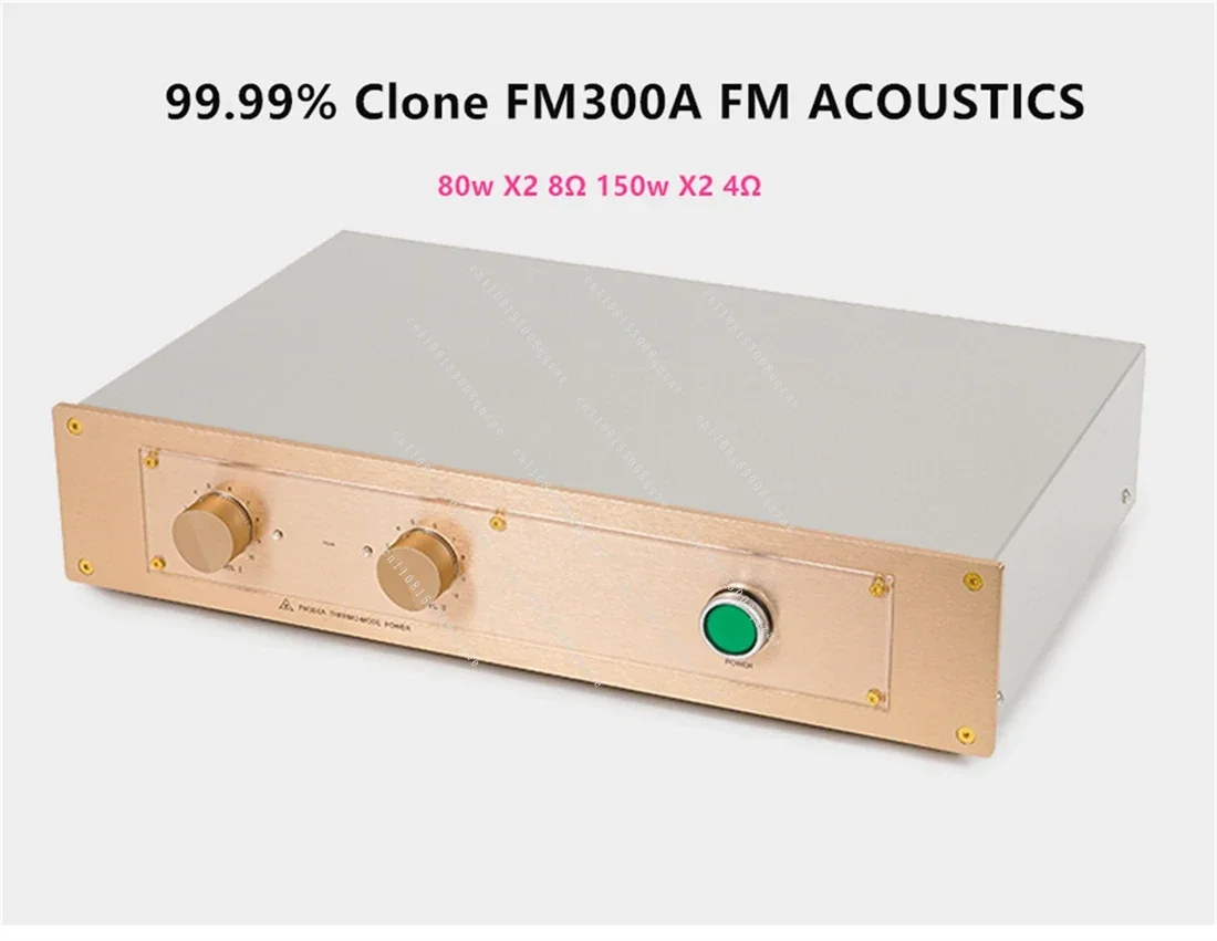 NEW Upgraded 99.99% Clone FM300A FM ACOUSTICS Hi Fi Audio 80w X2 8Ω 150w X2 4Ω Power Amplifier with High-end Components