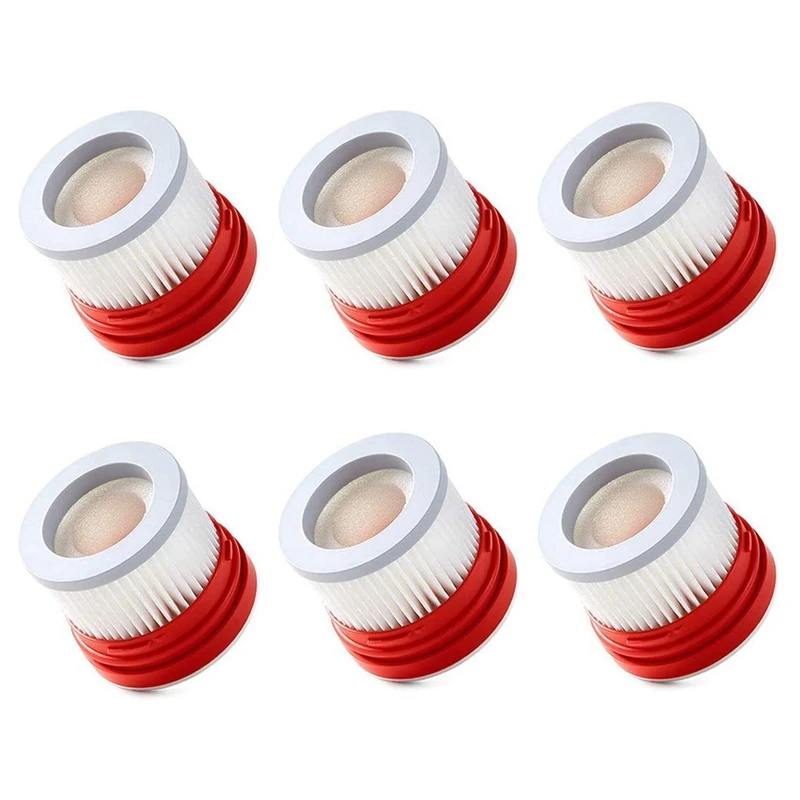 HEPA Filter Roller Brush Replacements For Xiaomi Dreame V9 V9P V10 Handheld Vacuum Cleaner Accessories Part Kits 6 Piece (1 Pcs