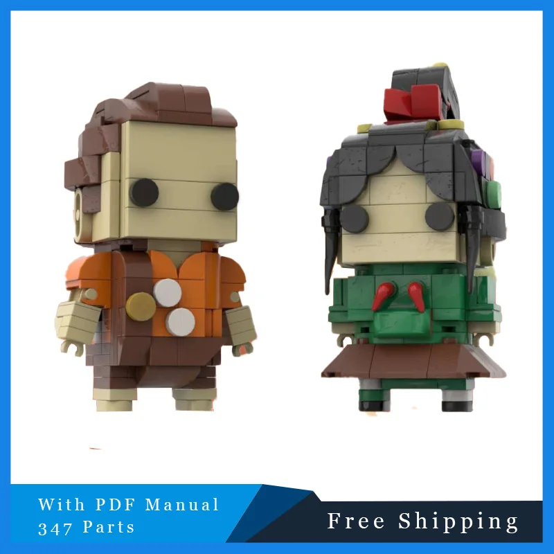 

347 Parts Famous Game Movie Character Bricks Christmas Gifts DIY Education Assemble Building Blocks Toys For Adults Creative MOC