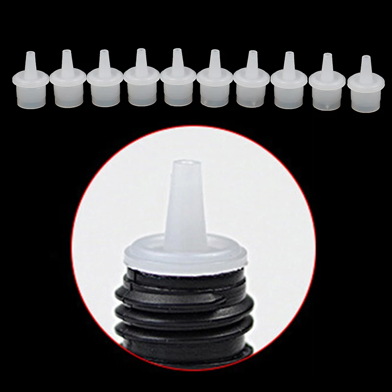 10pcs Eyelash Glue Replacement Bottle Mouth Head Convenient Extended Glue Tool