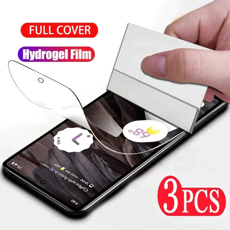 3PCS Hydrogel Film For Google Pixel 7 6 5 4 3 2 1 Screen Protector For Google Pixel 7a 6a 5a 4 XL 3a XL 2 XL Protective film