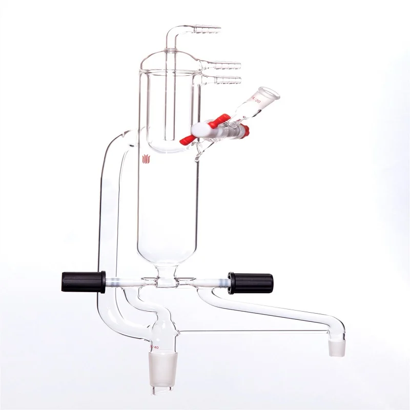 

SYNTHWARE Solvent drying device, Anti-corrosion high vacuum fully encapsulated PTFE valve, Female 14/20, Male 24/40+14/20, S27