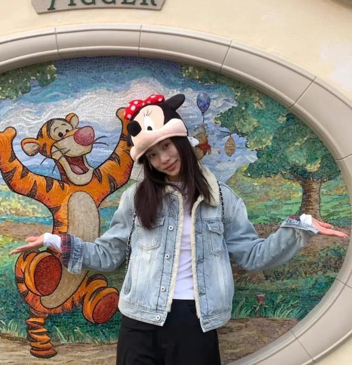 

Denim Coat Long Patch Fur Plush Womens Winter Lambswool Lining Hooded Fuzzy Cropped Outcoats Leisure Feminine Outwears Softshell