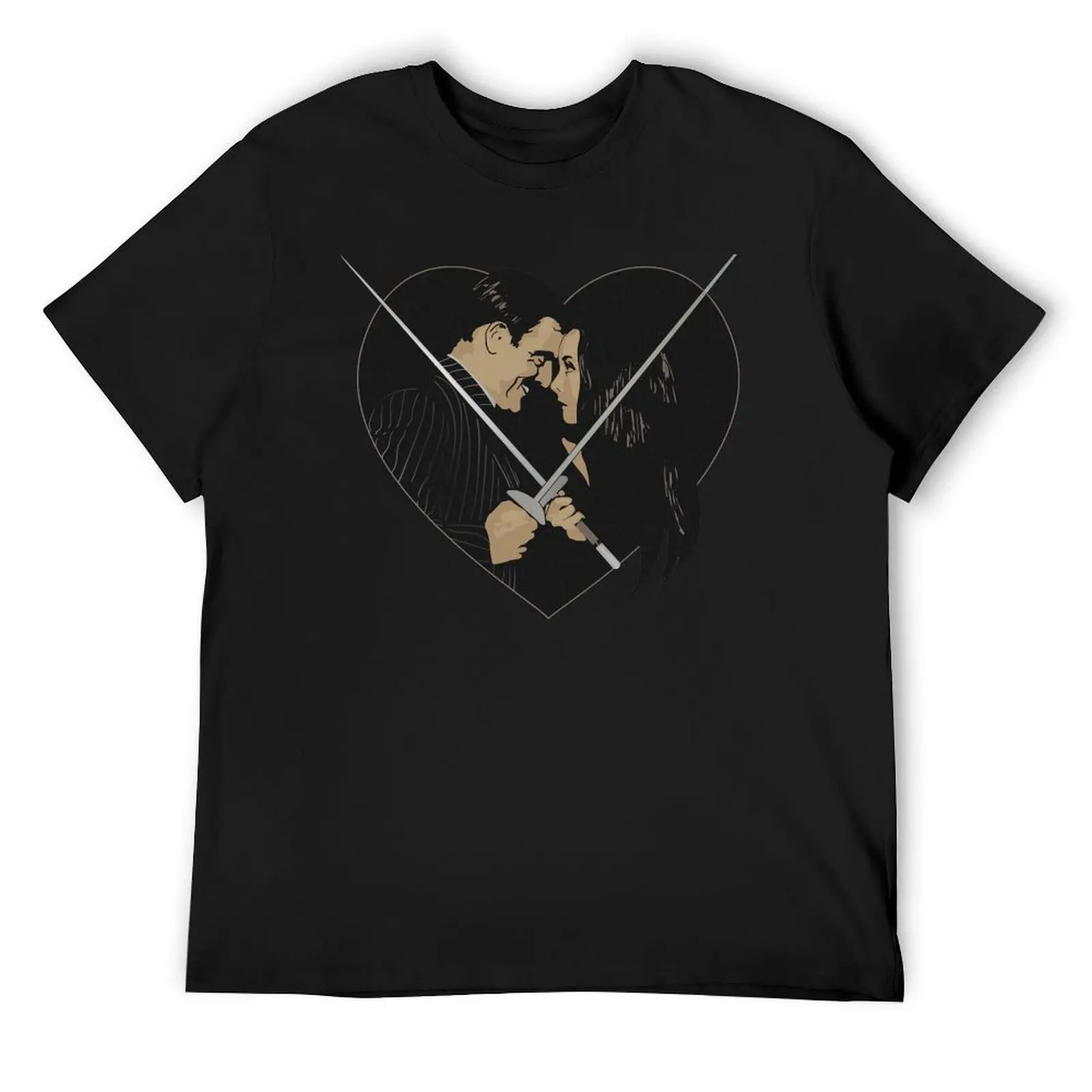 

Morticia and Gomez T-Shirt blue lock funny costumes cotton graphic tees tee shirts for men