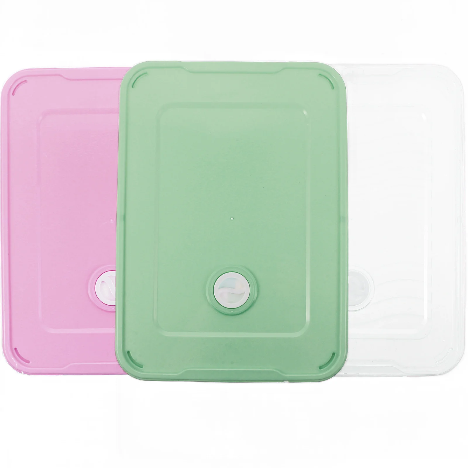 3 قطعة صندوق تخزين الزلابية حاوية طعام قابلة للتكديس للثلاجة والفريزر منظم المطبخ صندوق زلابية بلاستيكي