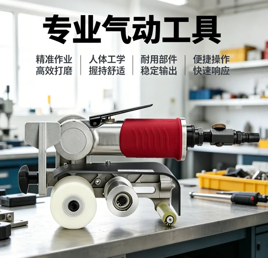 

Pneumatic Belt Sander Tank Machine Metal Polisher for Stainless Steel Rust Removal LYH