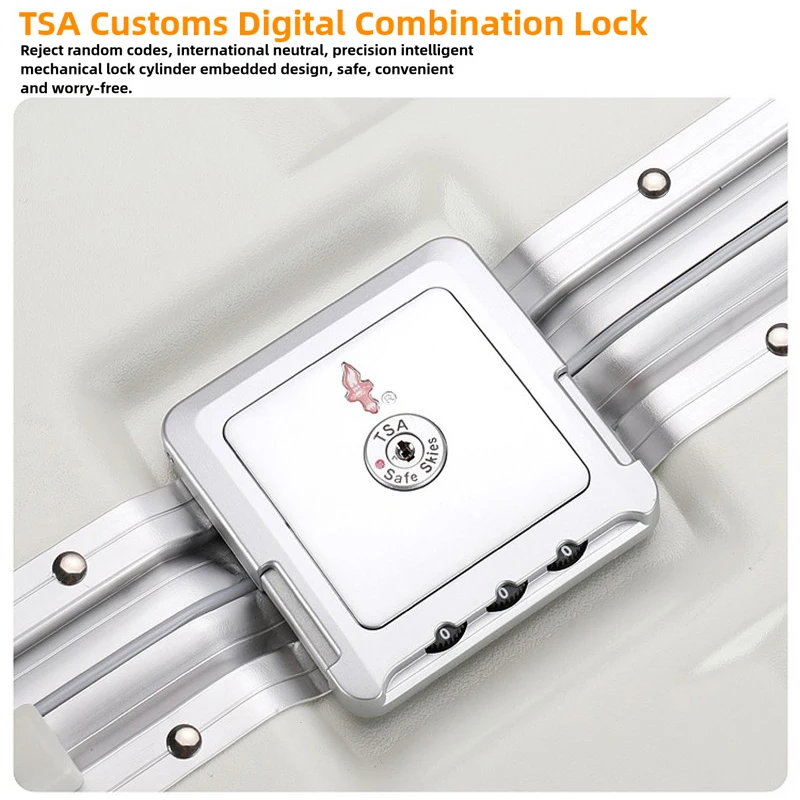 Valigie da viaggio di grandi dimensioni con ruote con telaio in alluminio Trolley da viaggio impermeabile anti-collisione per uomo