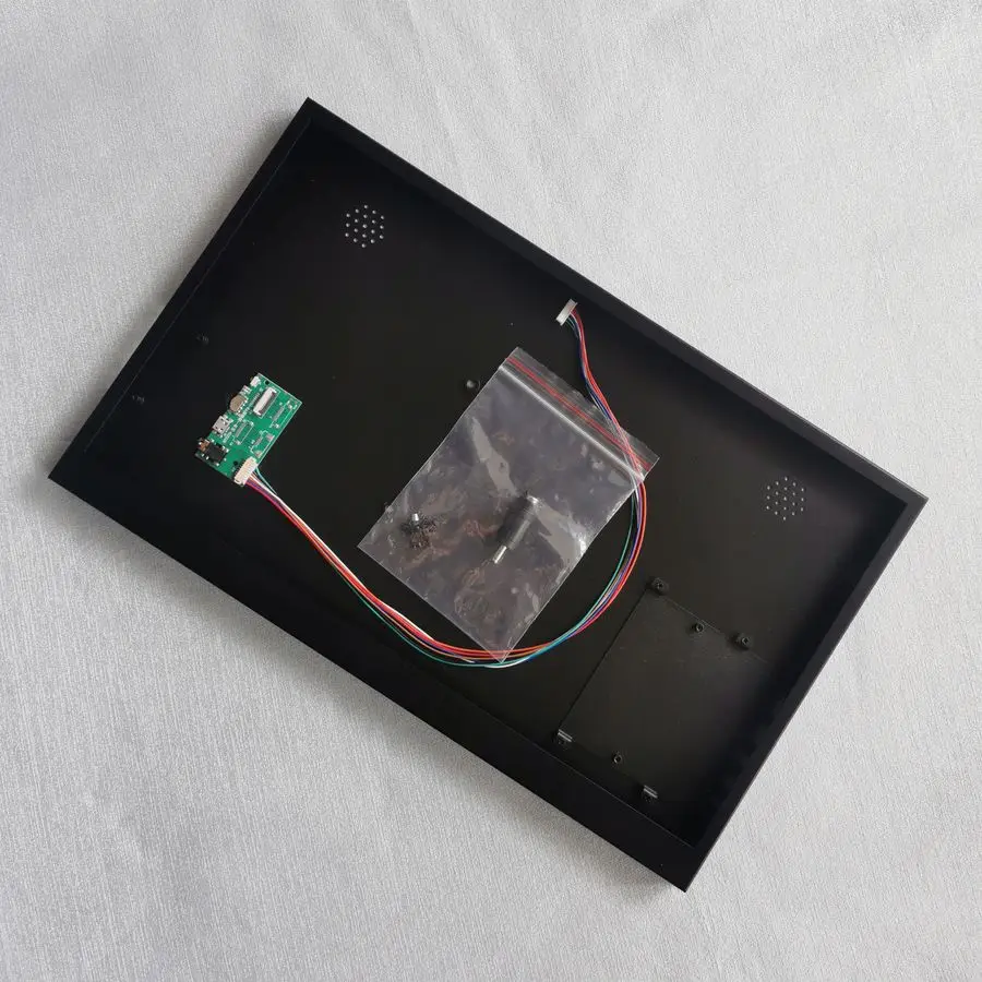 Portable DIY Assembly EDP2H Metal Box Case Fit 17.3" 15.6" 14.0" 13.3" 16:9 LCD Screen Mini-HDMI Earphone Micro-USB Port Board