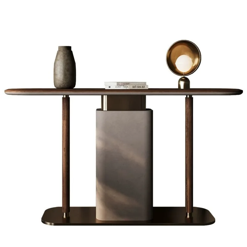 Entrance table Italian simple light luxury modern high-end living room entry end view table solid wood