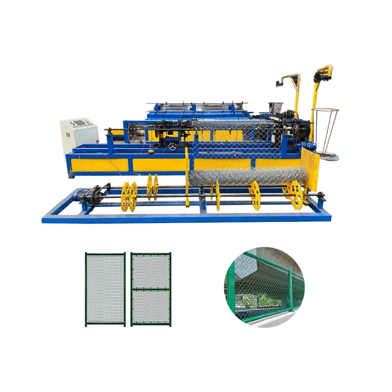 Full Automatic Chain Link Weaving Machine Metal Grass Steel Wire Mesh Making Machine Fences Making Machine for Fences